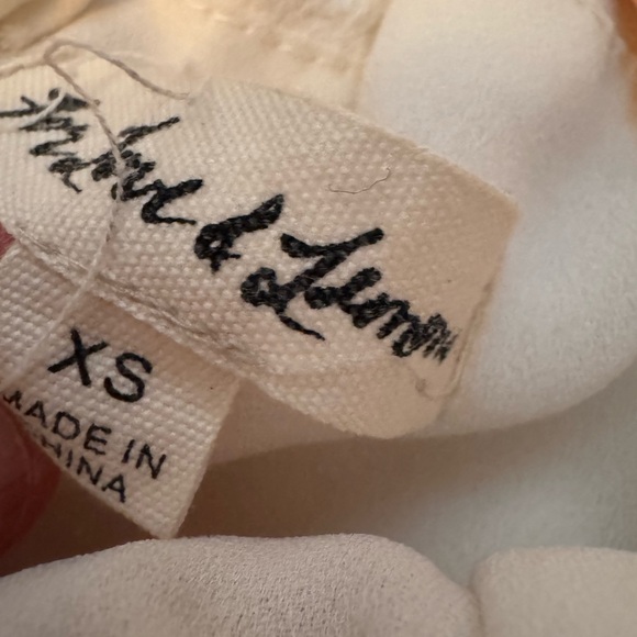 $248 For Love & Lemons Limonada Mini Dress XS White Yellow Floral Romantic Dress - Picture 4 of 5